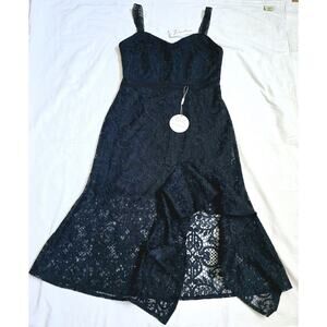 NWT 2 Sisters Women's Lace Mermaid Dress Sz 6 Romantic Goth Prom Wedding Y2k
